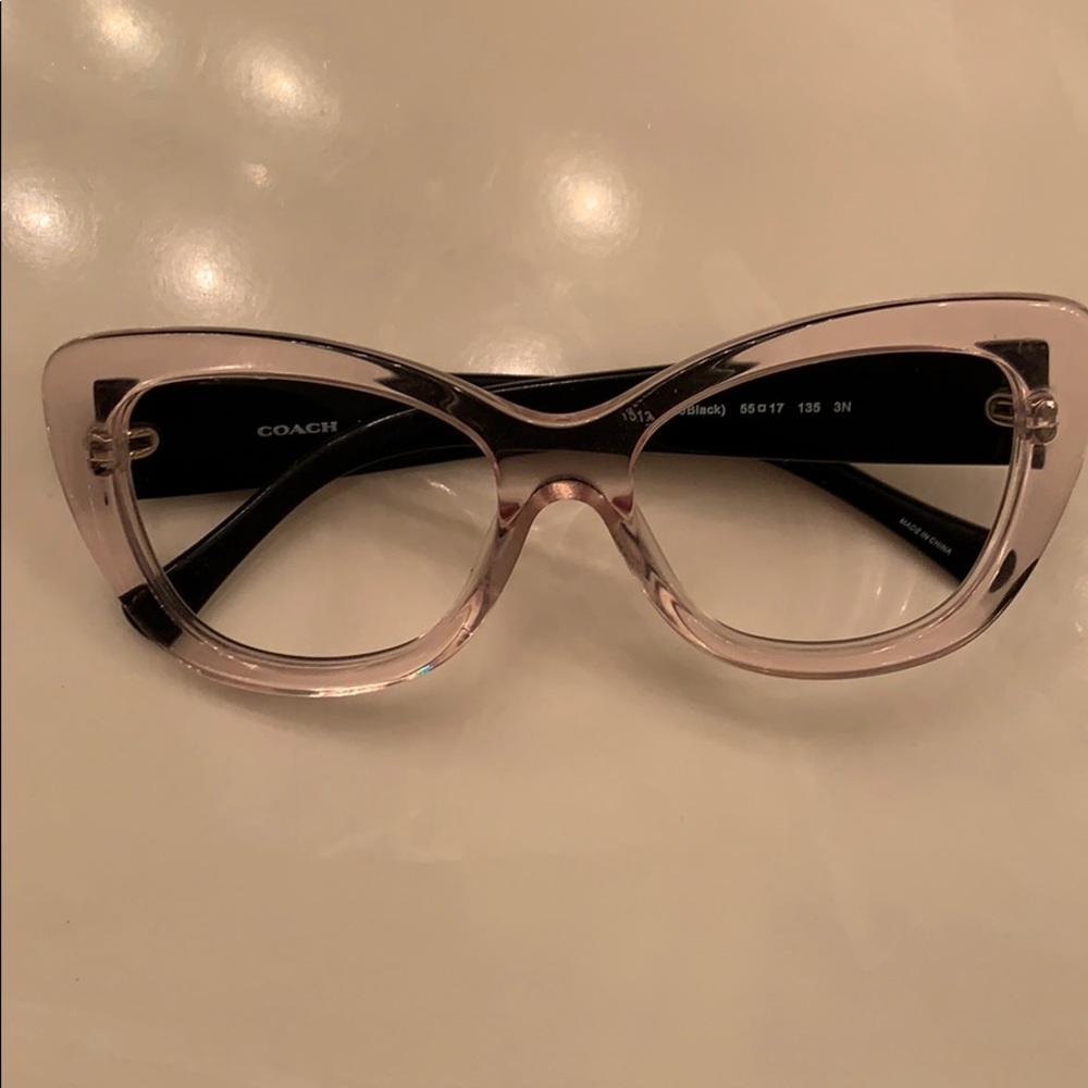 Coach light pink coach glasses frames